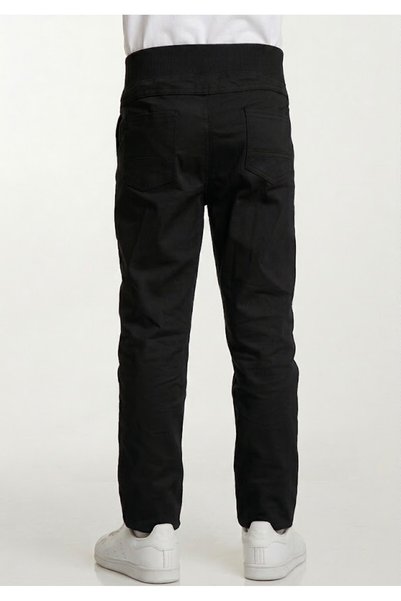NACAR STORE Unisex Lastikli Ribanalı Rahat Kullanışlı Çocuk Okul Pantolonu Tombik Boy ( Okula Dönüş )