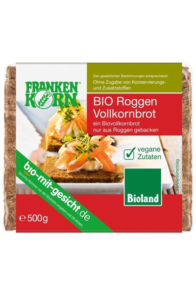 Frankenkorn Pâine integrală de secară bio, 500g