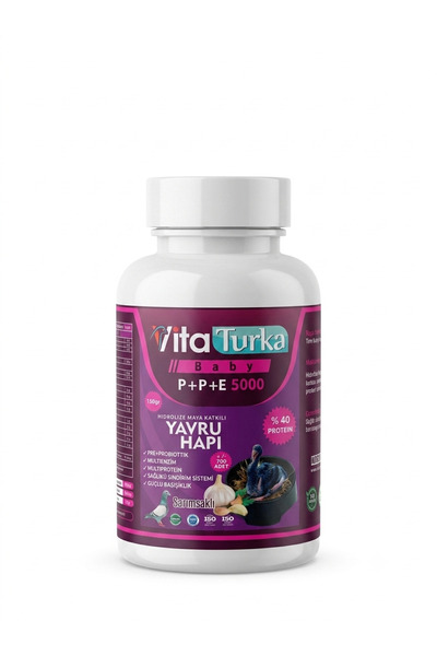 VİTATURKA Baby Yavru Güvercin Hapı 150 gr - Sarımsaklı & Pre+Probiyotikli Gel...