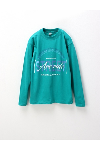 MiniKids Bluza subtire Street Ride, verde
