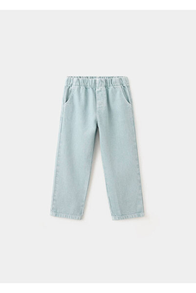 MANGO Baby Beli bağcıklı düz kesim pantolon