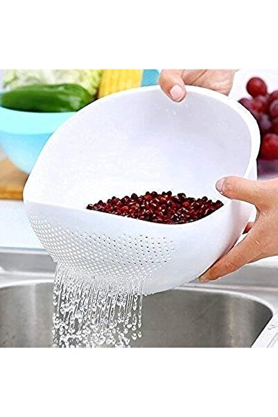 Woogor Rice Pulses Fruits Vegetable Noodles Pasta Washing Bowl & Strainer for...