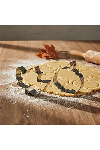 Alista Home Cookie cutter set, leaf and pumpkin model, 8 cm, 2 pieces, stainl...