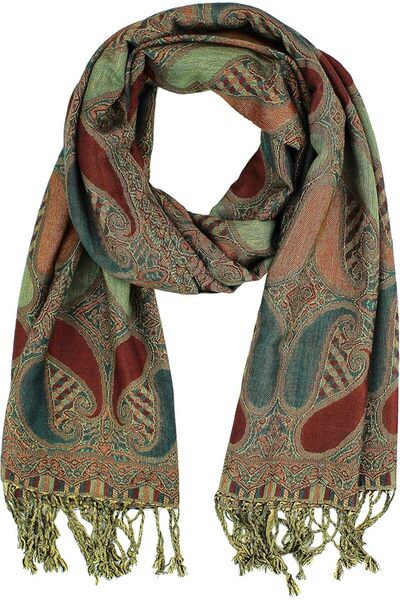 GENERAL PASKMLNA womens Paisley Pashmina Pashmina Shawl