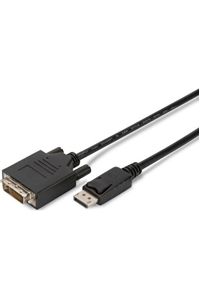 Digitus Καλώδιο DVI-D αρσενικό σε DisplayPort αρσενικό, 3 μέτρα, Μαύρο (AK-34...