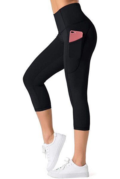 DRAGONBBQ Dragon Fit High Waist Yoga Leggings with 3 Pockets,Tummy Control Wo...