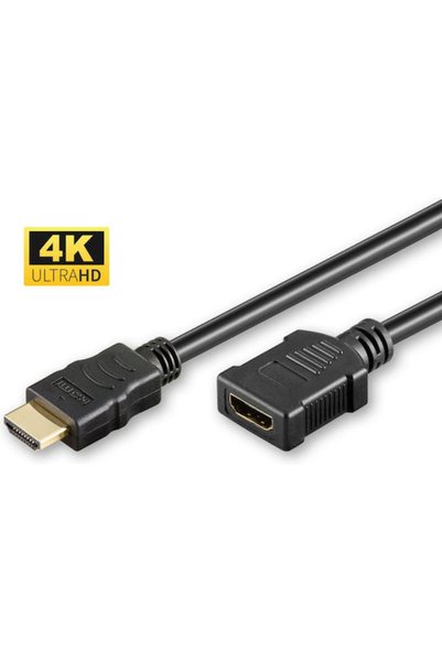 MicroConnect Καλώδιο HDMI 1.4 HDMI αρσενικό - HDMI θηλυκό 1μ Μαύρο Κωδικός: H...