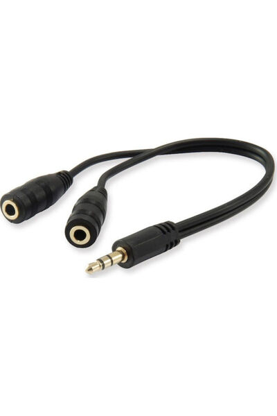 EQUIP Μετατροπέας 3.5mm αρσενικό σε 3.5mm 2x θηλυκό 1 τεμάχιο 147941