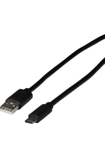 EFB Καλώδιο USB 2.0 USB-C Αρσενικό - USB-A 15W PD Μαύρο 1μ