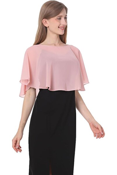 GENERAL Baoqiya Capelets for Women Shawls and Wraps Soft Chiffon Cape For Wed...