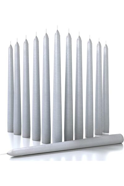 GENERAL CANDWAX 8 inch Taper Candles Set of 4 - Dinner Candles Dripless - Tal...