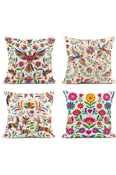 Sanwarm Throw Pillow Covers Home Decor Set of 4 Pillow Cases Decorative 18 x ...
