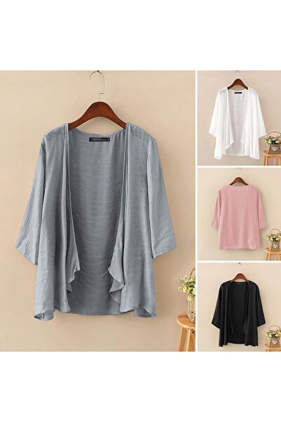 ZANZEA Women Chiffon Kimono Cardigan Open Front Capes Sheer Shrug Top Swim Be...