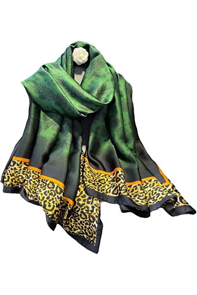 GENERAL Fashion Scarves 100% Satin Silk Scarf Long Lightweight Sunscreen Shaw...