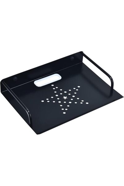 GENERAL HNVNER Floating TV Components, Metal Router Shelf, TV Box Mount Multi...