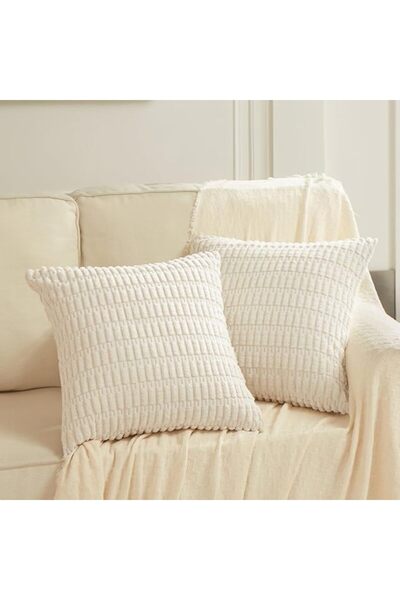 Fancy Homi 2 Packs Dusty Blue Decorative Throw Pillow Covers 18x18 Inch for L...