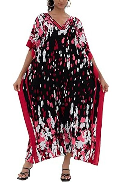 GENERAL Women's Summer Long Beach Dress Kimono Maxi Kaftan Cover ups