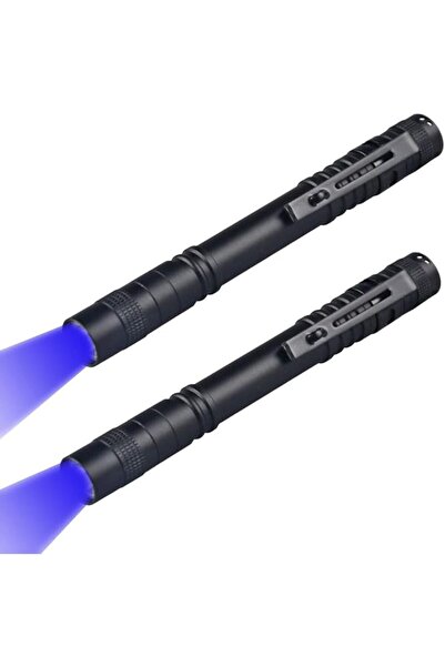GENERAL 2 x Blue Light Penlight Pen Type Flashlight One Mode Blue Light LED T...