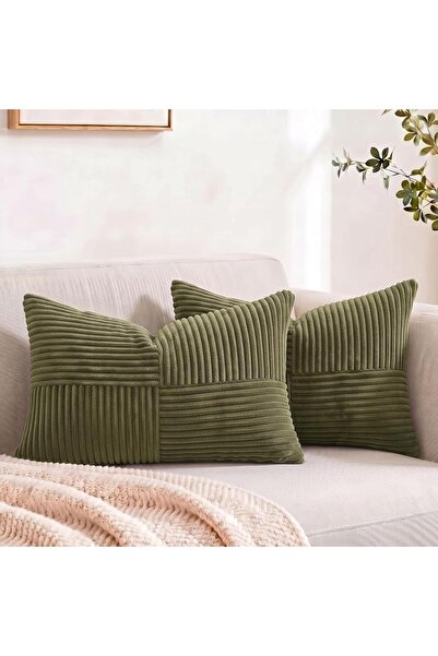 Fancy Homi 2 Packs Rust Boho Decorative Throw Pillow Covers 18x18 Inch for Co...