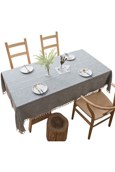 Generic Brand Washable tablecloth - Linen-textured polyester tablecloth with ...