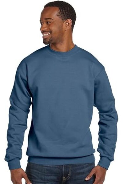 HANES Men's Ecosmart Fleece Sweatshirt, Cotton-blend Pullover, Crewneck Sweat...
