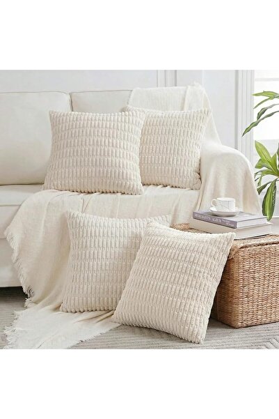 Fancy Homi 4 Packs Boho Black Decorative Throw Pillow Covers 18x18 Inch for L...