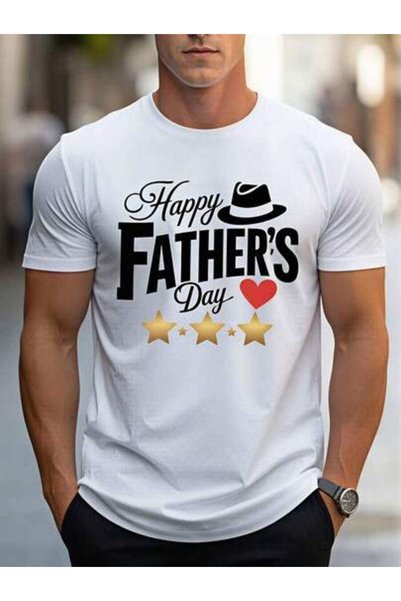 4CR ملابس صيفية للرجال، تي شيرتات بتصميم نصي بعبارة Happy Day، تي شيرت عتيق ا...