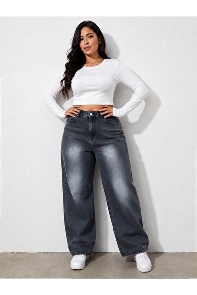 KENE JEANS Τζιν παντελόνι με λεπτομέρειες από λάστιχο στη μέση, με επεξεργασί...