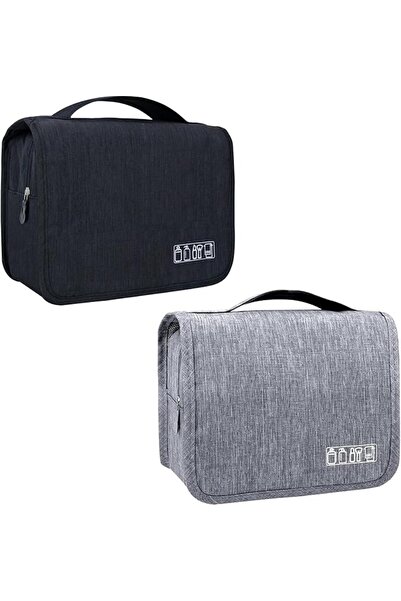 Lcsmaokin Large Capacity Toiletry Bag Travel Bag with Hanging Hook for Men an...