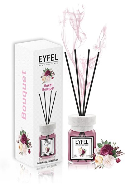 Generic Bouquet Reed Diffuser 120ml | Romantic Floral Room Fragrance with 4 B...