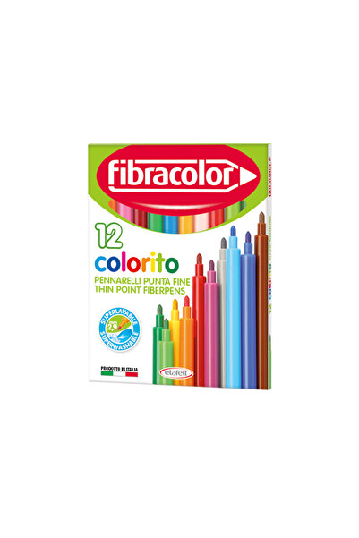 MC Micostore Carioca Fibracolor Colorito Punta Fine 12 culori