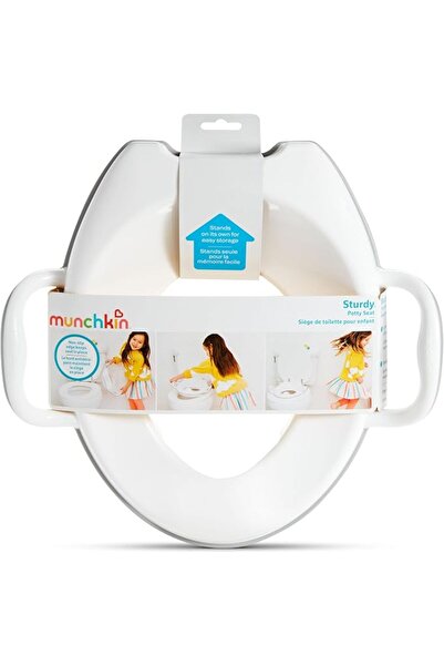 Munchkin Sturdy Potty Training Toilet Seat with Handles and Splash Guard. Sec...