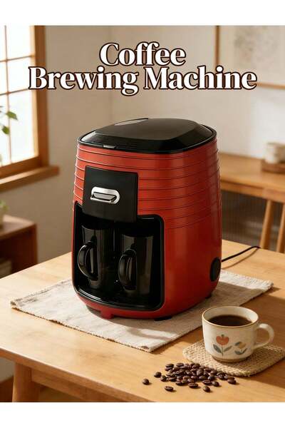 Generic High-end household personal coffee brewing machine, with a dual-cup c...