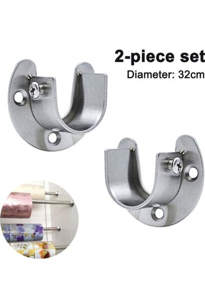 STARSTAR Two-section circular stainless steel tube bracket with U-shaped flan...