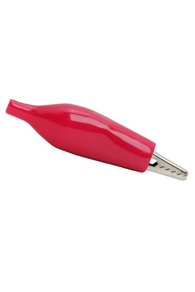 Alista Home Clemă crocodil roșie 44 mm cu izolație din PVC, conector electric 5A