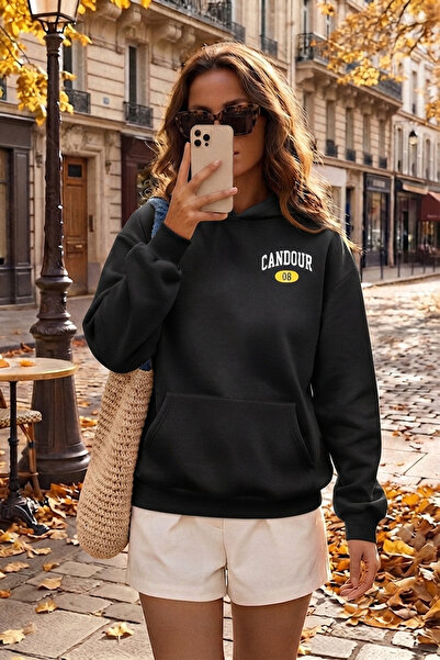 uyguntarz Unisex Printed Oversize Hoodie Hooded Sweatshirt