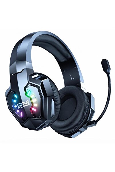 Onikuma B15 Wireless Gaming Headset – Bluetooth + 2.4G + Wired, RGB, Mic, Low...