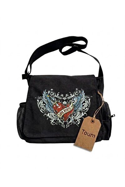 Toum Gothic Printed Unisex Messenger Bag