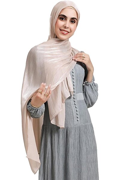 GENERAL Women Premium Hijab Head Scarf Lightweight Shimmer Scarves Crepe Wedd...