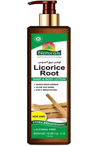 NATURALSHOP لوشن تفتيح اليدين والجسم بالعرقسوس الطبيعي - 480 مل