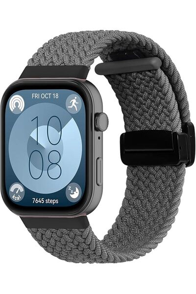 GENERAL Replacement Bands for Huawei Watch Fit 4/Fit 3, Nylon Elastic Smartwa...