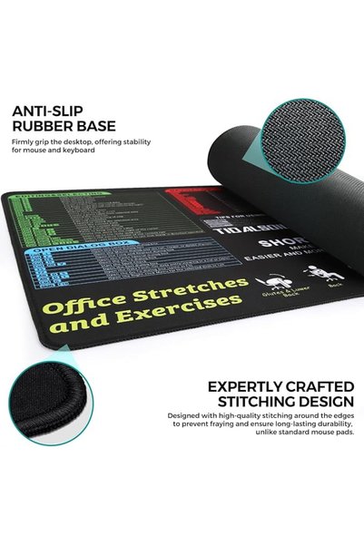 GENERAL TIDALSOIL Large Gaming Mouse Pad 90 cm x 40 cm – Oversized Extended Mouse Pad with Non-Slip Base, St