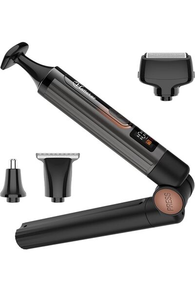 Hatteker Men's Back Razor Body Trimmer Electric Body Groomer Face Arm Chin Be...