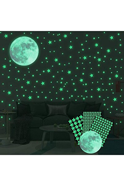 JZS Glow in The Dark Stars Wall Sticker, Removable Adhesive Bright and Realis...