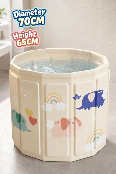 Generic 1 PVC Foldable Insulated Portable Bathtub Ice Bath Hot Spa Soaking Tu...