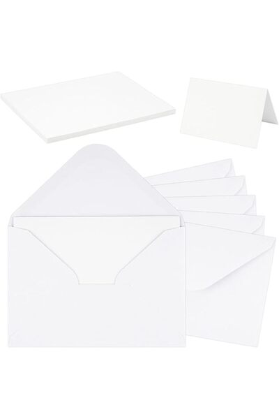 GENERAL مظاريف مع بطاقات مقاس 11 × 16 سم، لون بني، عبوة من 50 قطعة |   بطاقات...