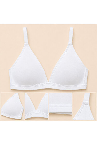 PİAURA Girls' Training Bra with Adjustable Straps and No Underwire First Bra ...