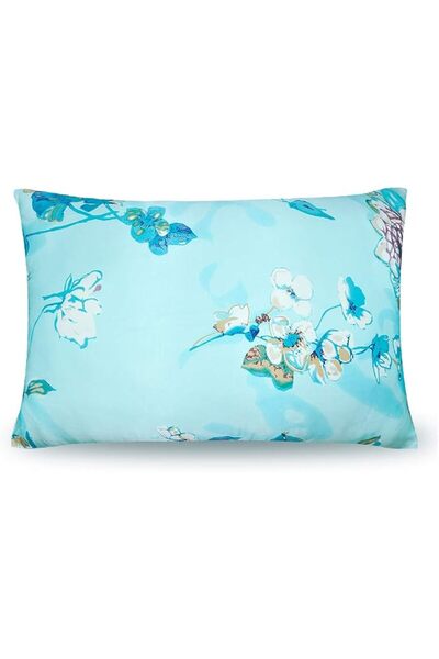 Generic 100% Natural Mulberry Silk Pillowcase, Colorful Floral Design, Zipper...