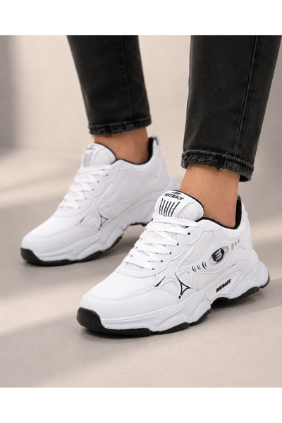 Jagulep Erkek Kalın Taban Chunky File Detaylı Bağcıklı Günlük Sneaker Spor Ay...