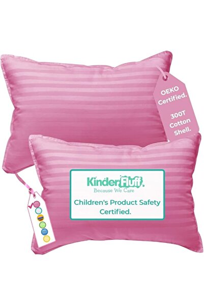 kinder Fluff Children Pillow (2Pack) 35x50cm - Junior Pillows for Kids Age 4+...